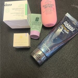 Dashu Volume Up Curl Cream + Assorted Skincare Lot - Pink, Green, Navy, Cream